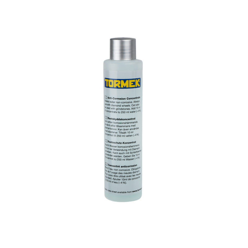 Tormek Anti-Corrosion Concentrate, two 150 ml bottles for rust protection during wet sharpening.