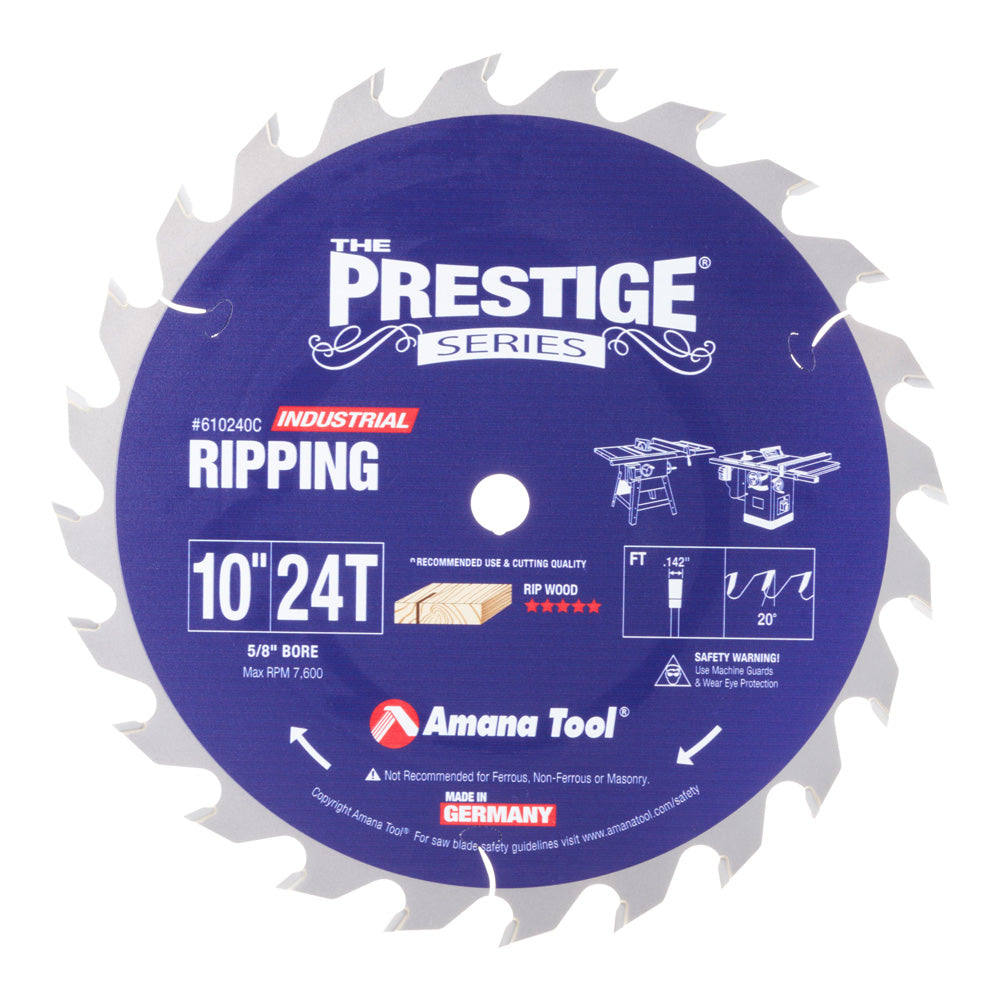 Amana 10" Prestige Flat Tooth Grind Ripping Blade