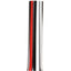 Carbatec Large Acrylic Pen Blank - Red / Black / White Stripe