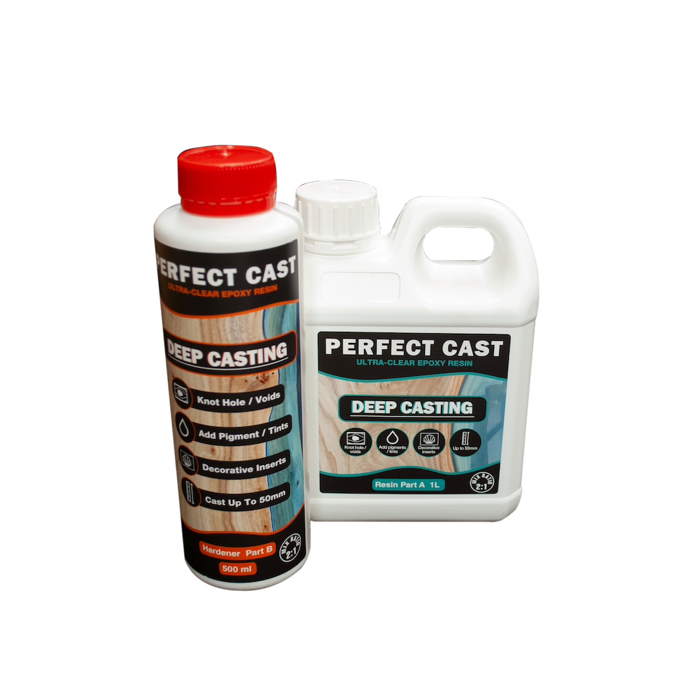 Perfect Cast 2 Part Resin and Hardener - Deep - 1.5 litre Kit
