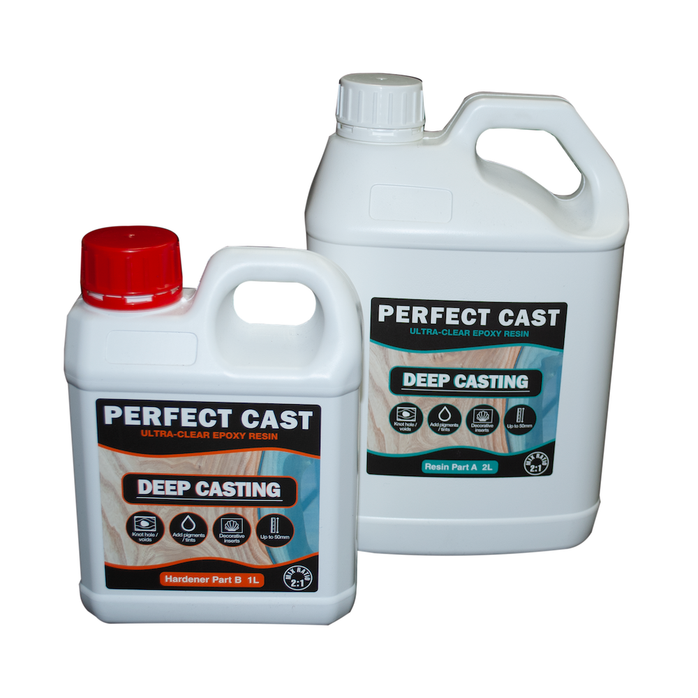 Perfect Cast 2 Part Resin and Hardener - Deep - 3 litre Kit