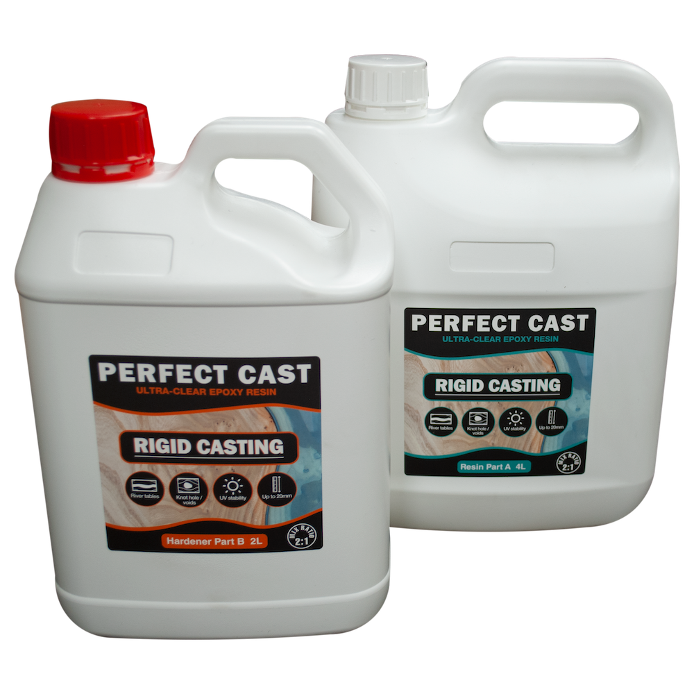 Perfect Cast 2 Part Resin and Hardener - Rigid - 6 litre Kit