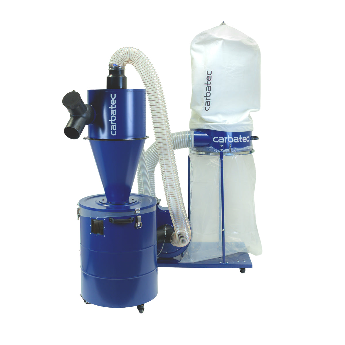 Carbatec Inline Dust Separator and Collection Drum