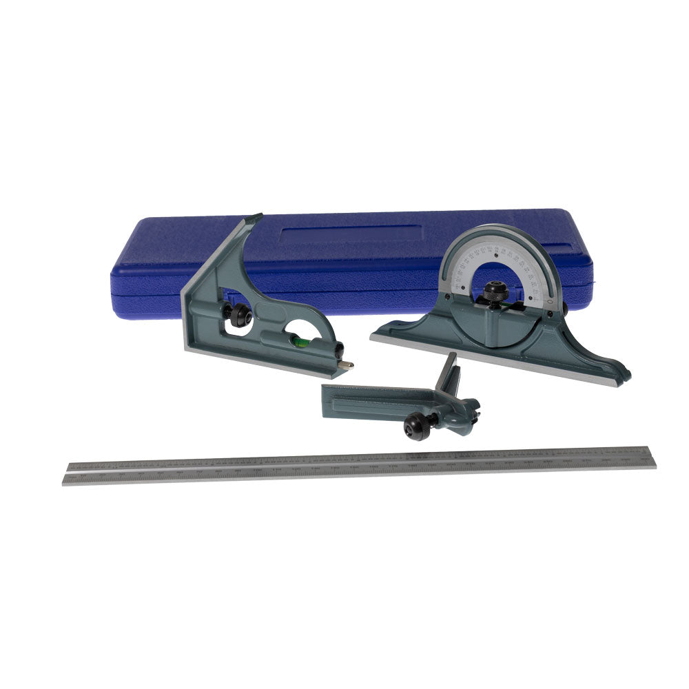 Carbatec Combination Square Set 300mm (4 Piece Set)