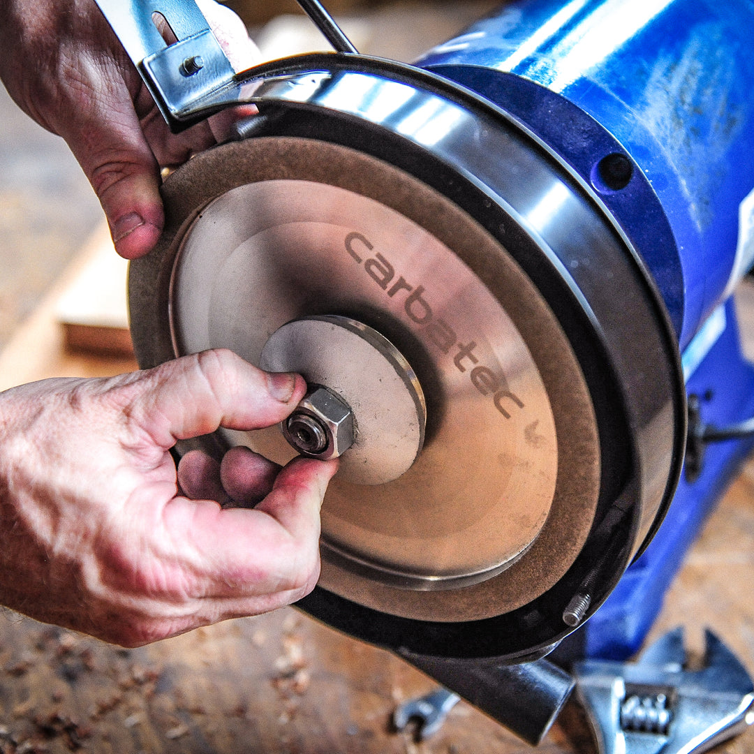 Carbatec 200mm CBN Grinding Wheel 25mm x 5/8in Bore - 180G