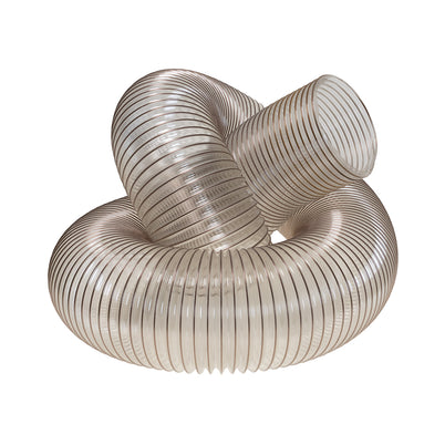 Carbatec TPU Flex Dust Hose Copper Helix 6" x 3m