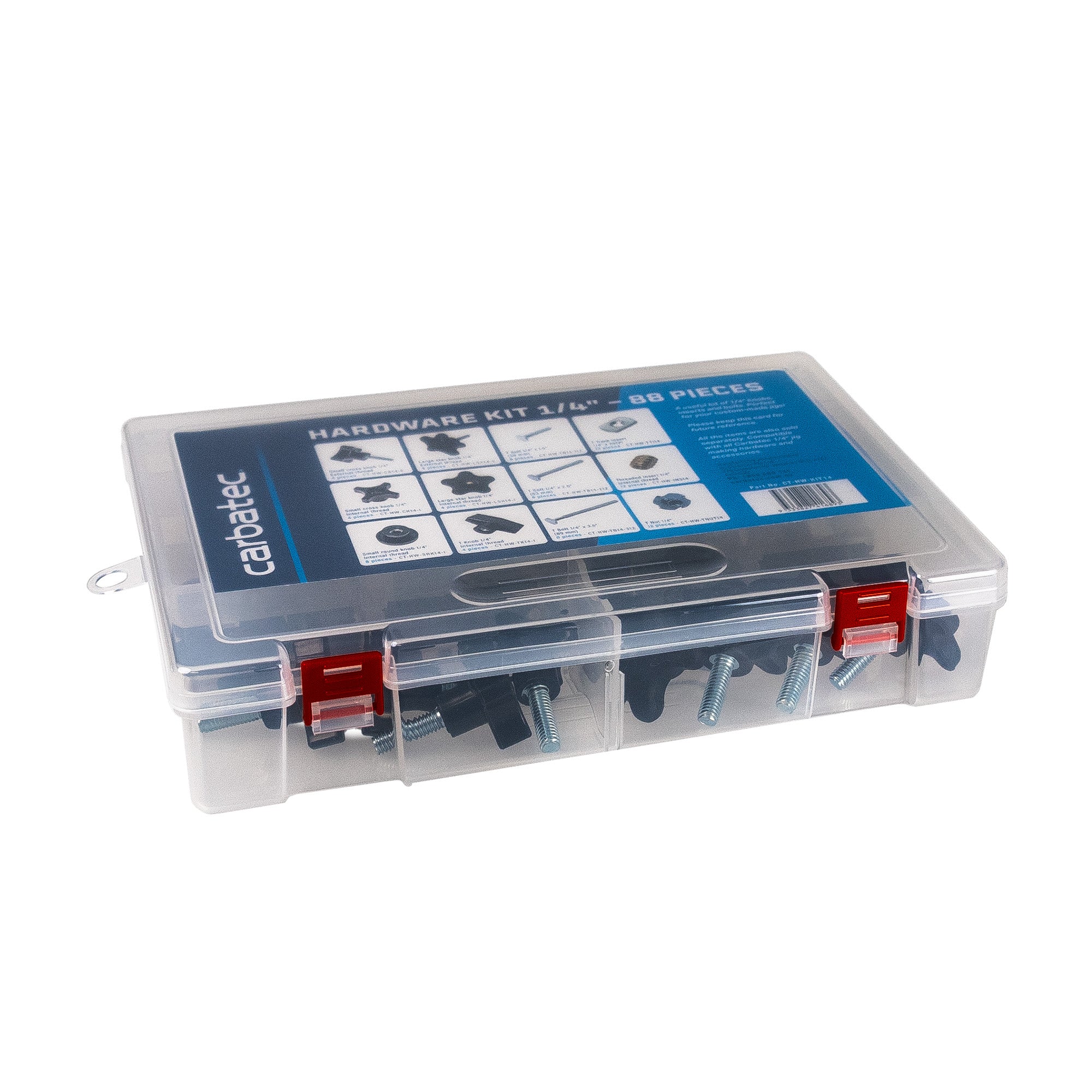 Carbatec 1/4" Jig Making Hardware Kit - 88pce