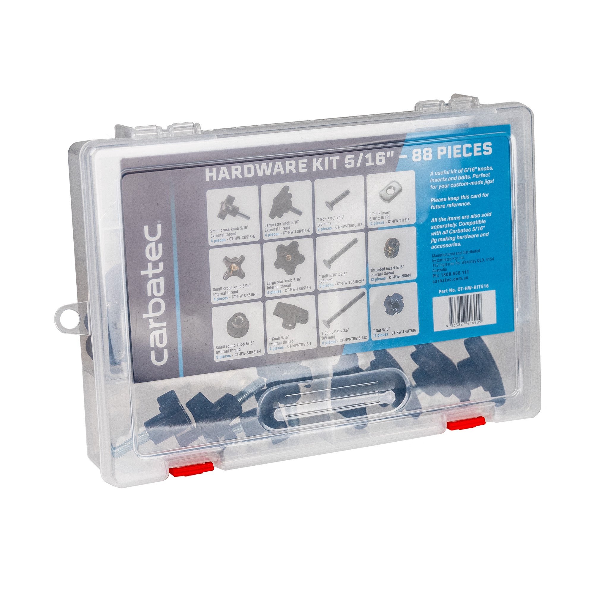 Carbatec 5/16" Jig Making Hardware Kit - 88pce