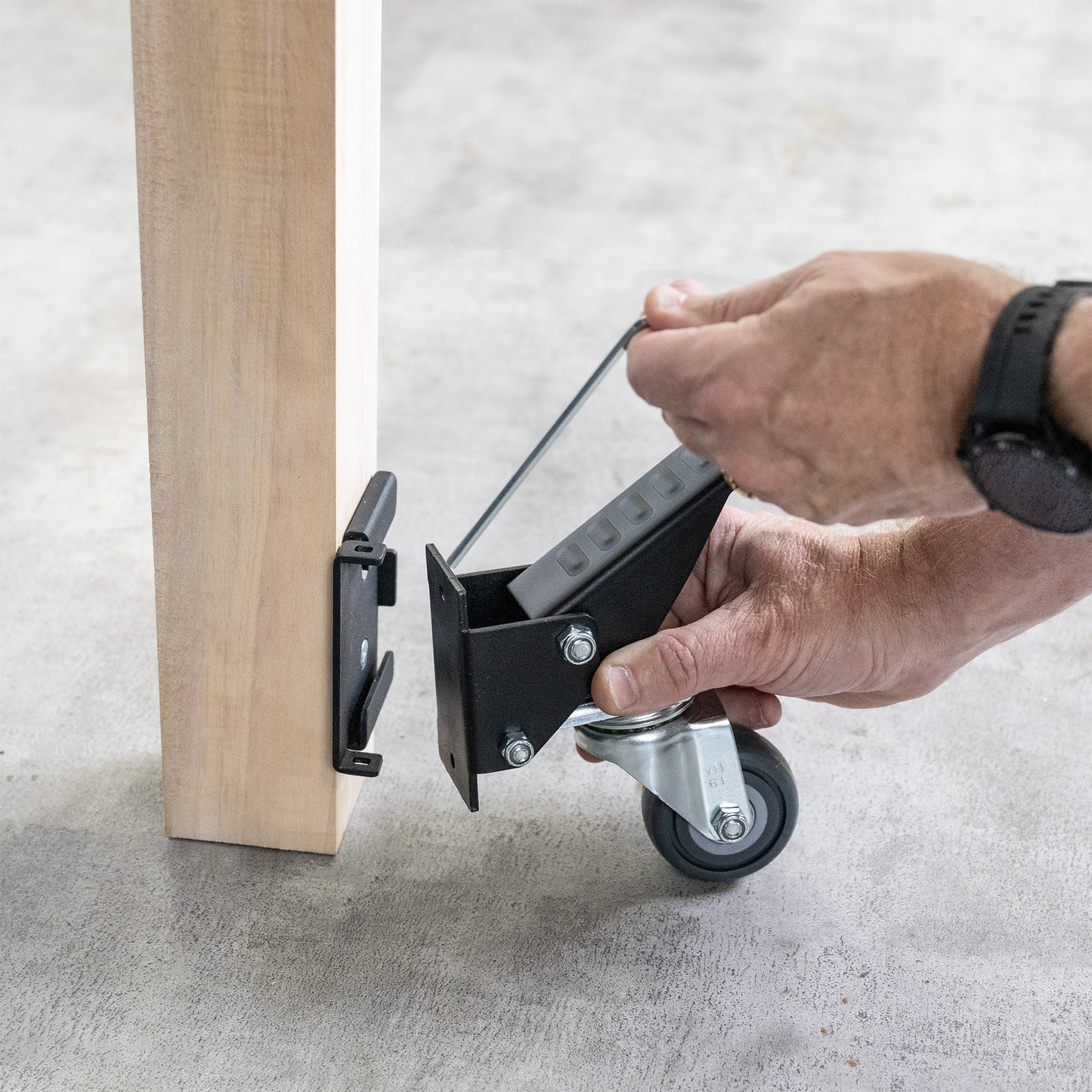 Carbatec Workbench Castors With Quick Release Plates Bundle