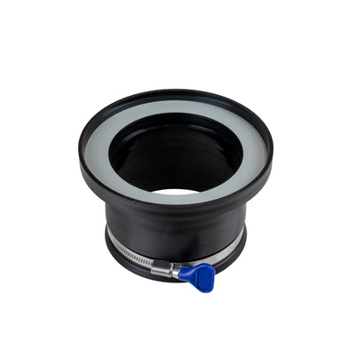 Carbatec Rubber Fitting Magnetic Dust Connector 100mm Steel Side