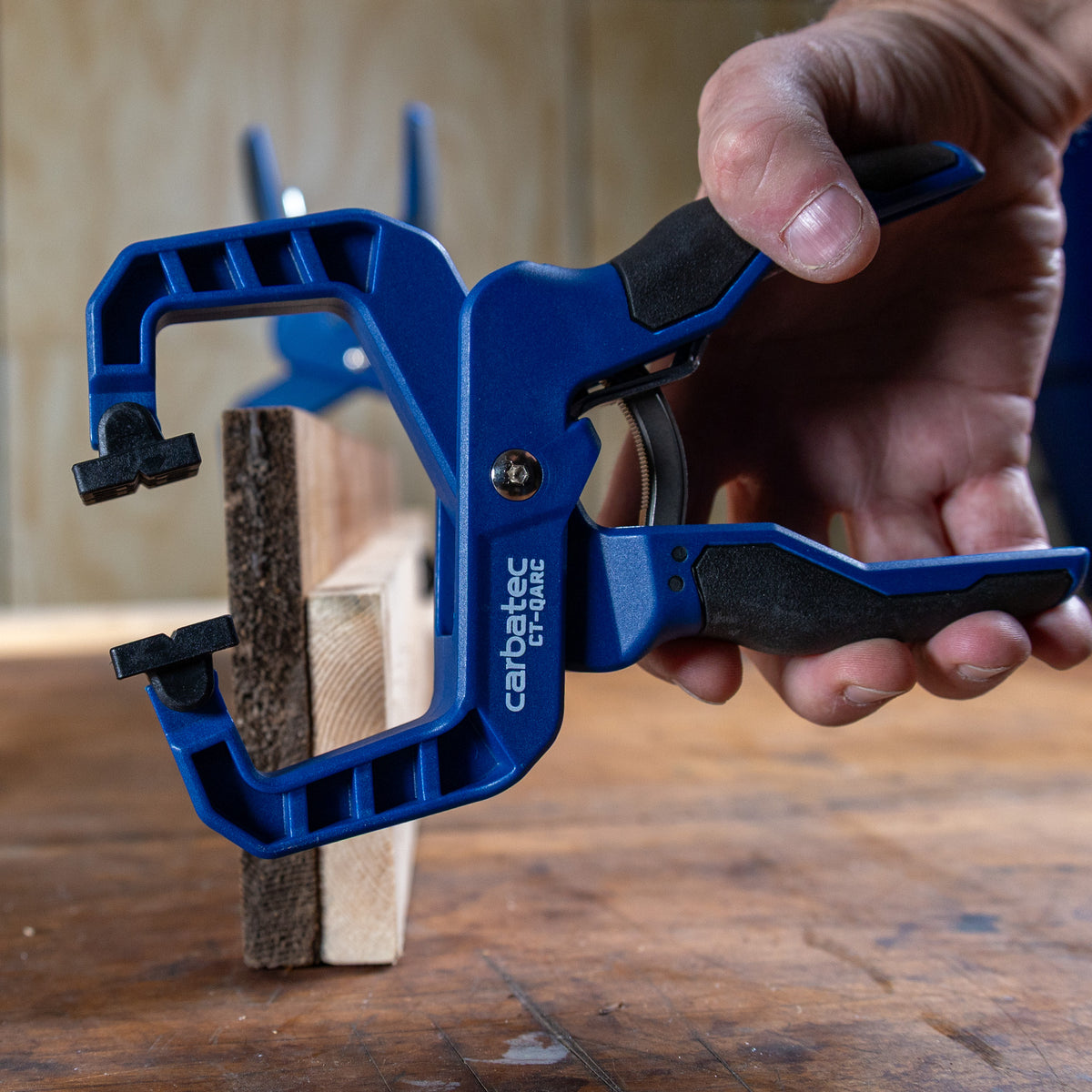 Carbatec 2 Pack Quick Action Ratchet Hand Clamp