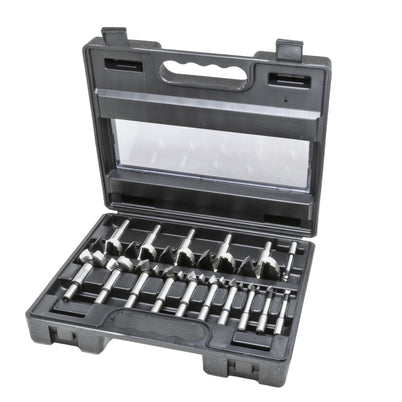 Carbatec 16 Piece Sawtooth & Forstner Combination Bit Set - Metric