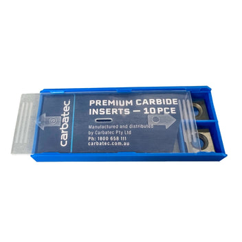 Carbatec Premium Carbide Inserts 14.33x2.0mm Square - 2 edges - Pk10