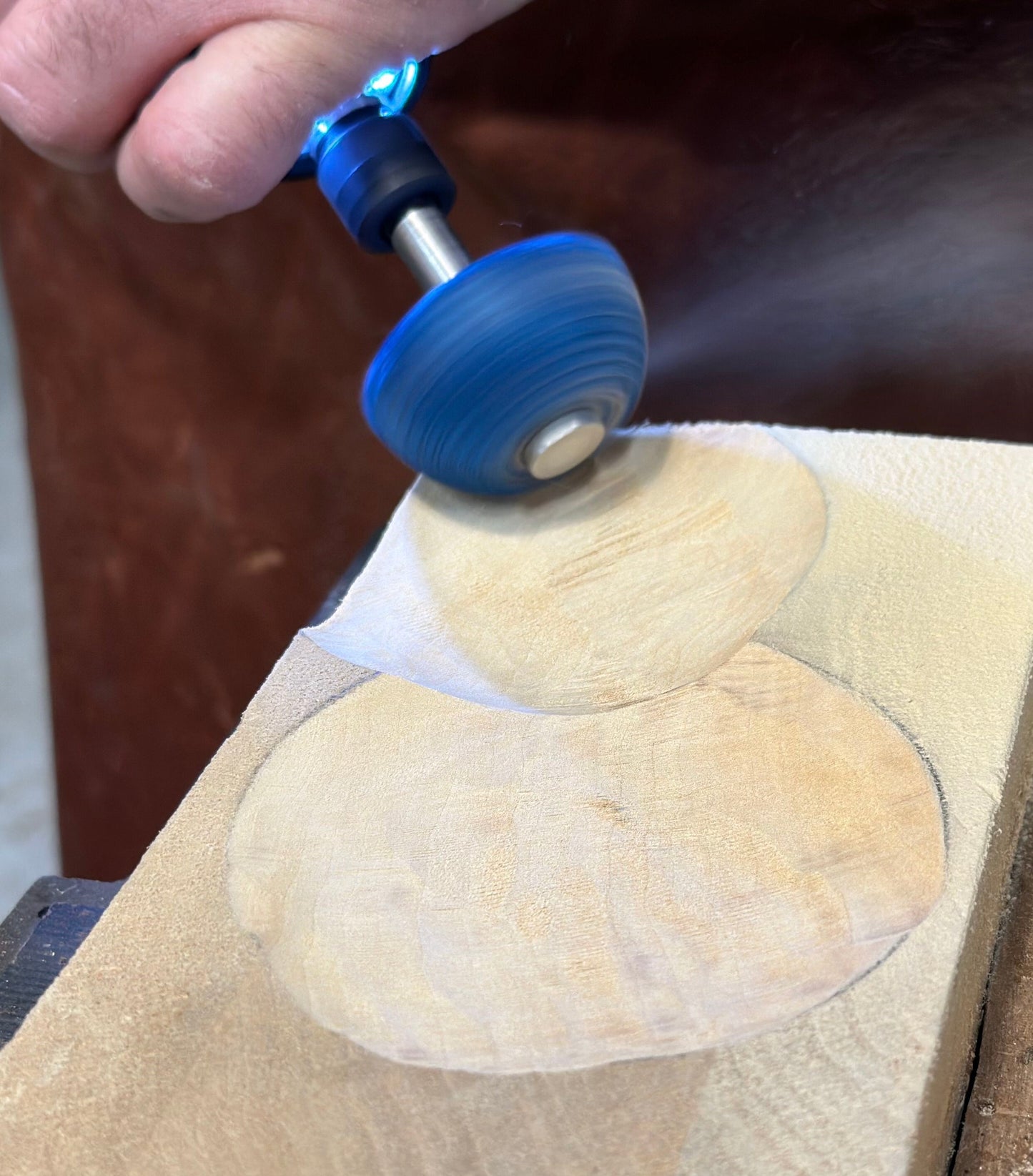 Kutzall 2-1/2" Contour Wheel 3/8" Bore (Extreme Coarse)