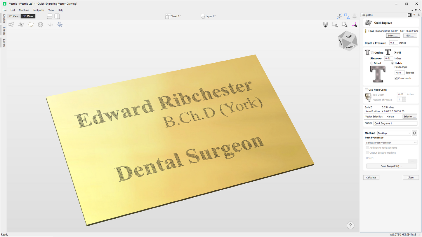 VCarve Pro by Vectric