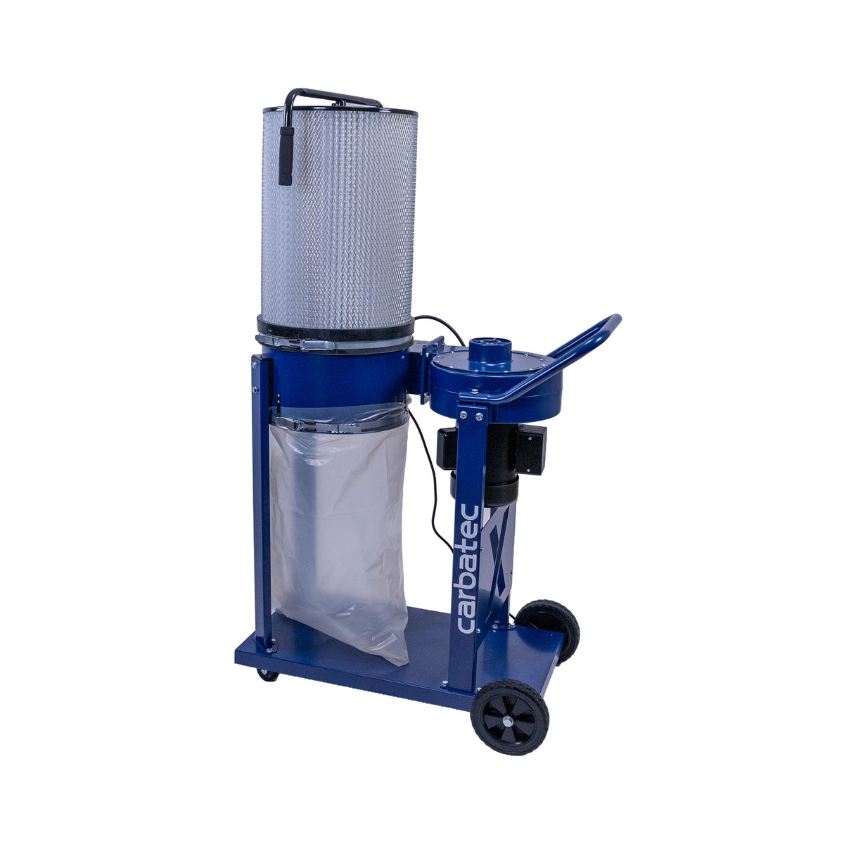 Carbatec 1HP Dust Collector with Remote Control & Cartridge Filter