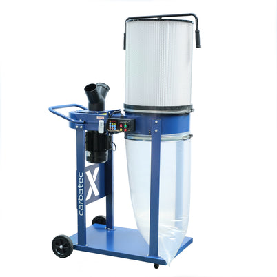 Carbatec 2HP Dust Collector with Remote Control & Cartridge Filter