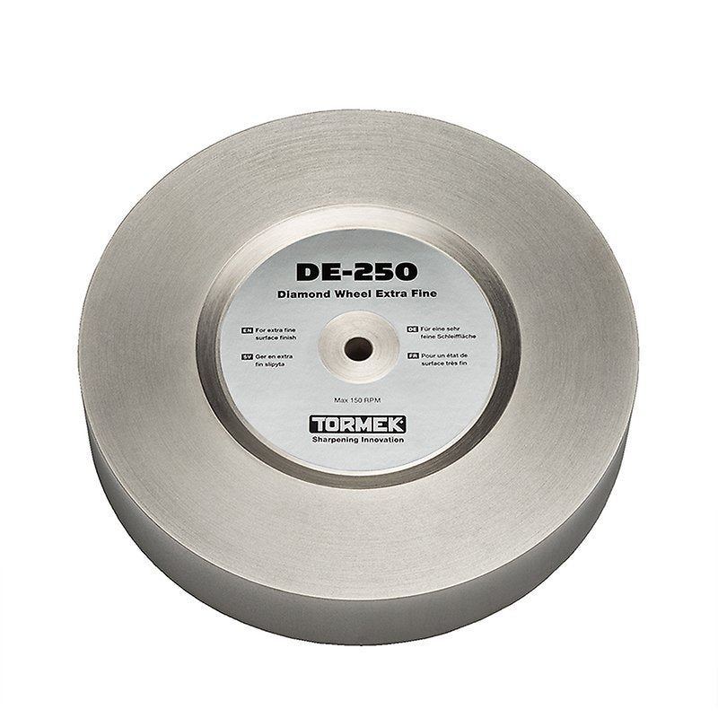 Tormek 200mm Extra Fine Diamond Wheel 1200 grit for fine finishing of carving tools, kitchen knives, and other steel, ceramic, or carbide tools.