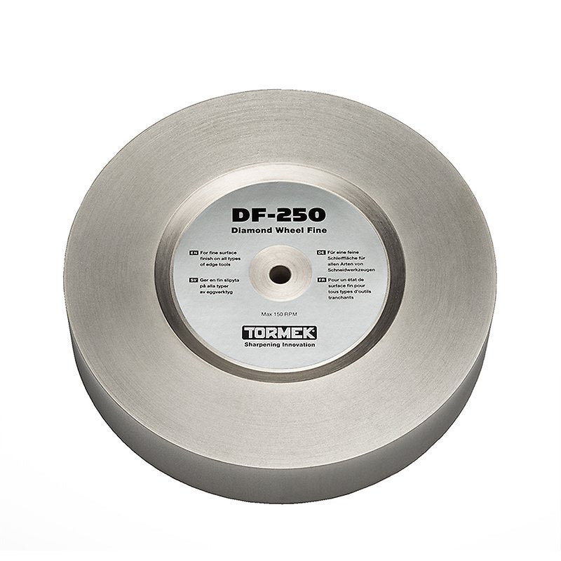 Tormek 200mm Fine Diamond Wheel 600 grit for versatile sharpening of steel, ceramic, and carbide tools.