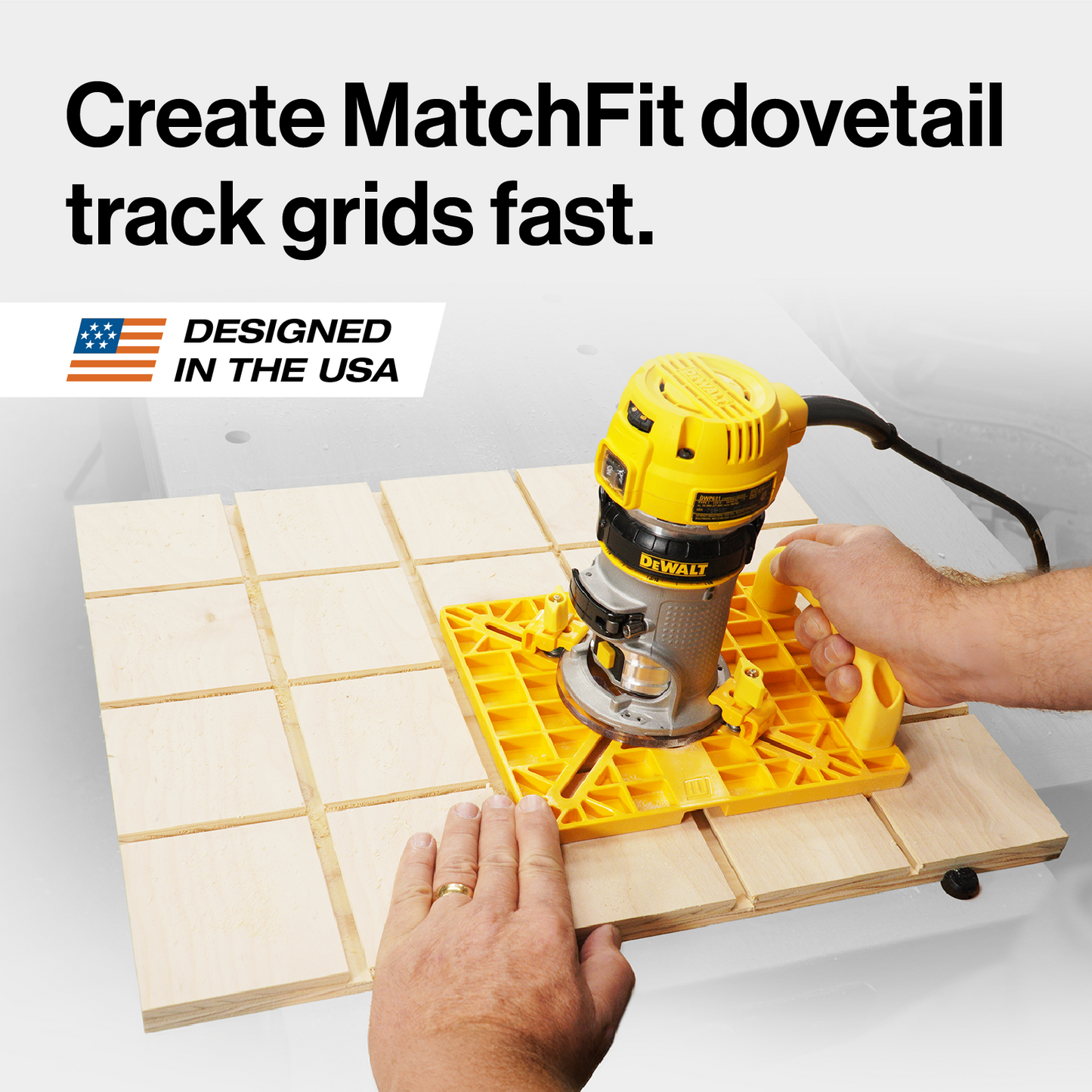 Microjig Matchfit grid routing guide kit with bits
