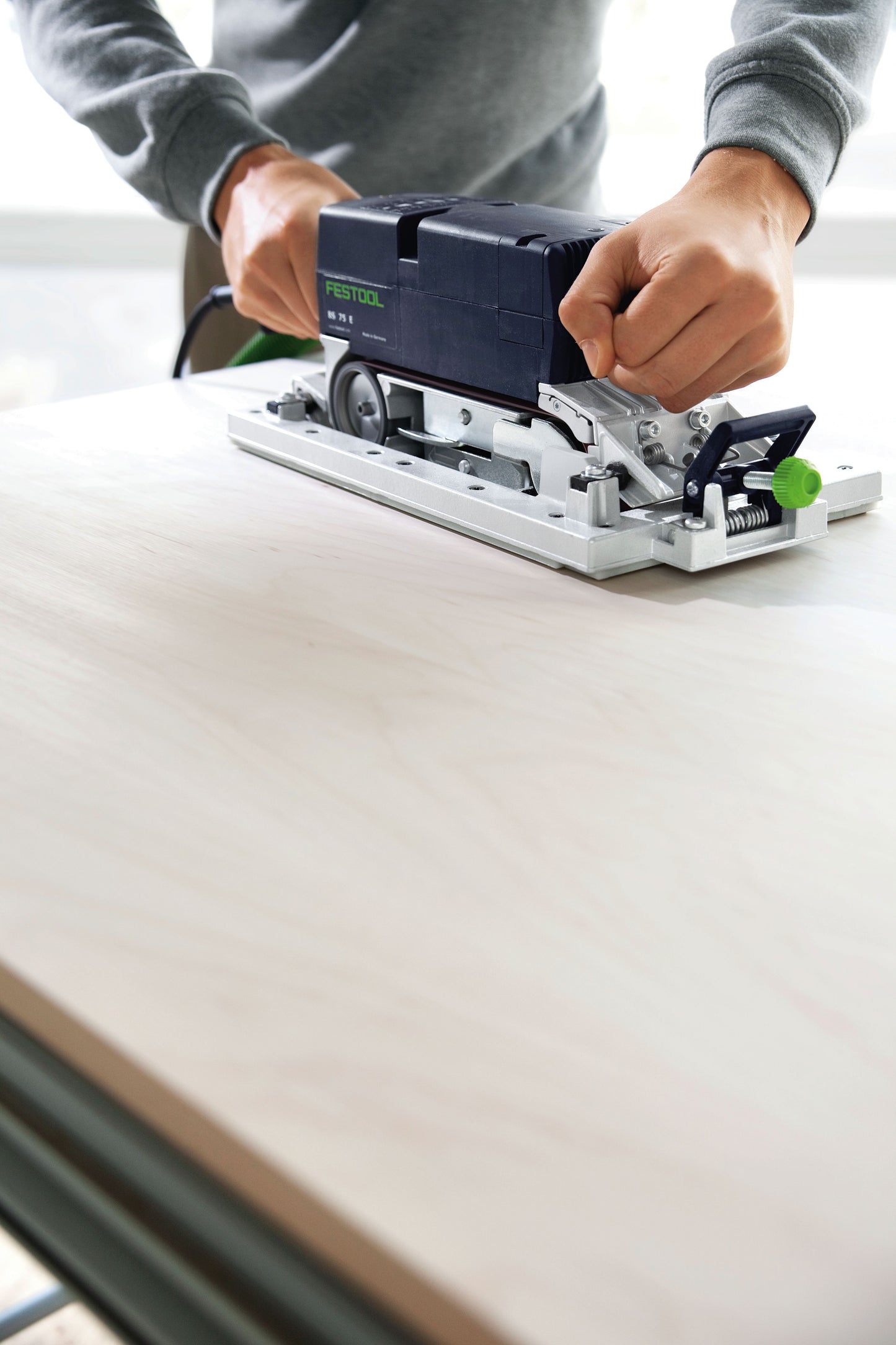 BS 75mm Belt Sander with Sanding Frame Set