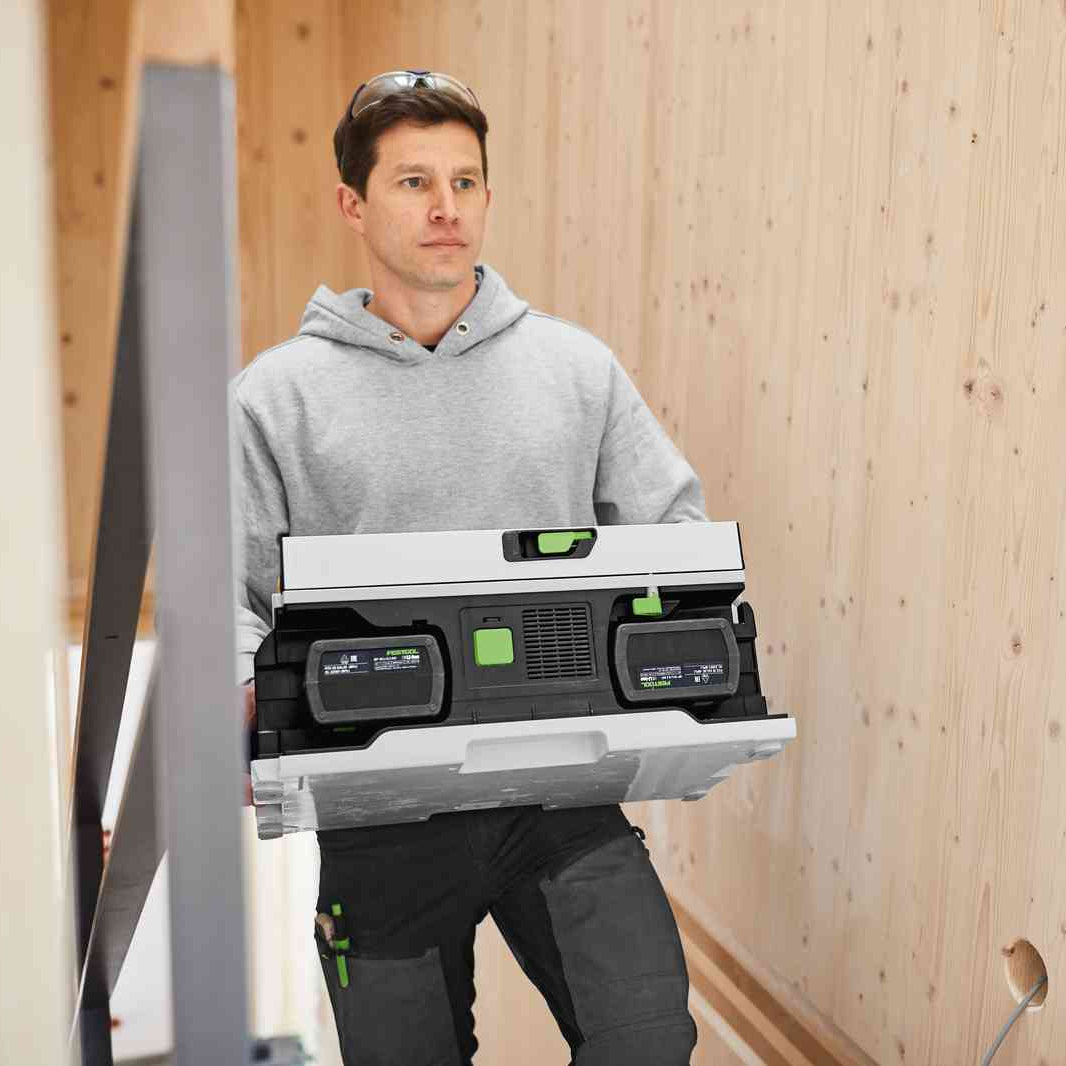 Festool 18V Cordless Table Saw in Systainer 5.2Ah Bluetooth Set & Underframe