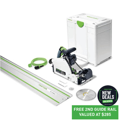 Festool TSV 60K 168mm Plunge Cut Scoring Saw in Systainer with 1900mm Rail