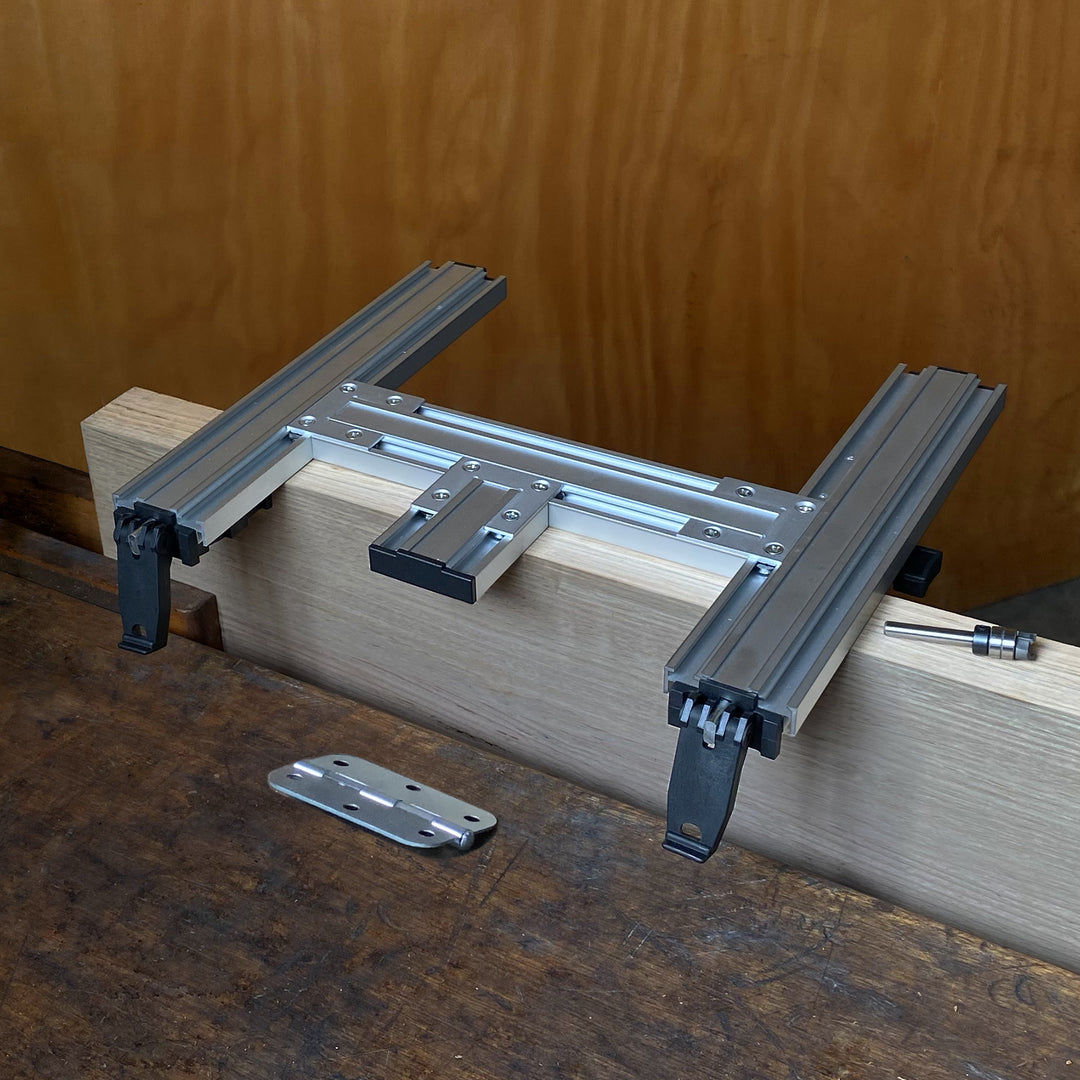 Buy Carbatec Hinge Mortising Jig with Bit by CARBATEC online - Carbatec