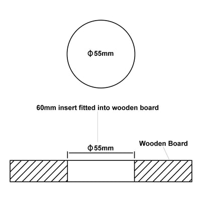 Carbatec 60mm Hygrometer Insert