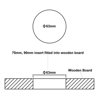 Carbatec 70mm Barometer Insert