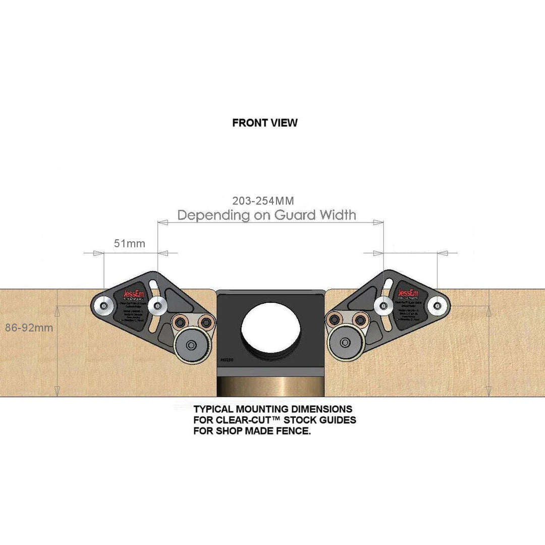 Buy JessEm Clear-Cut Stock Guides for Router Tables (set of 2) by ...