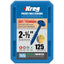Kreg Pocket Hole Screws - 64mm Coarse/MaxiLoc Head - BlueKote - 125 pack