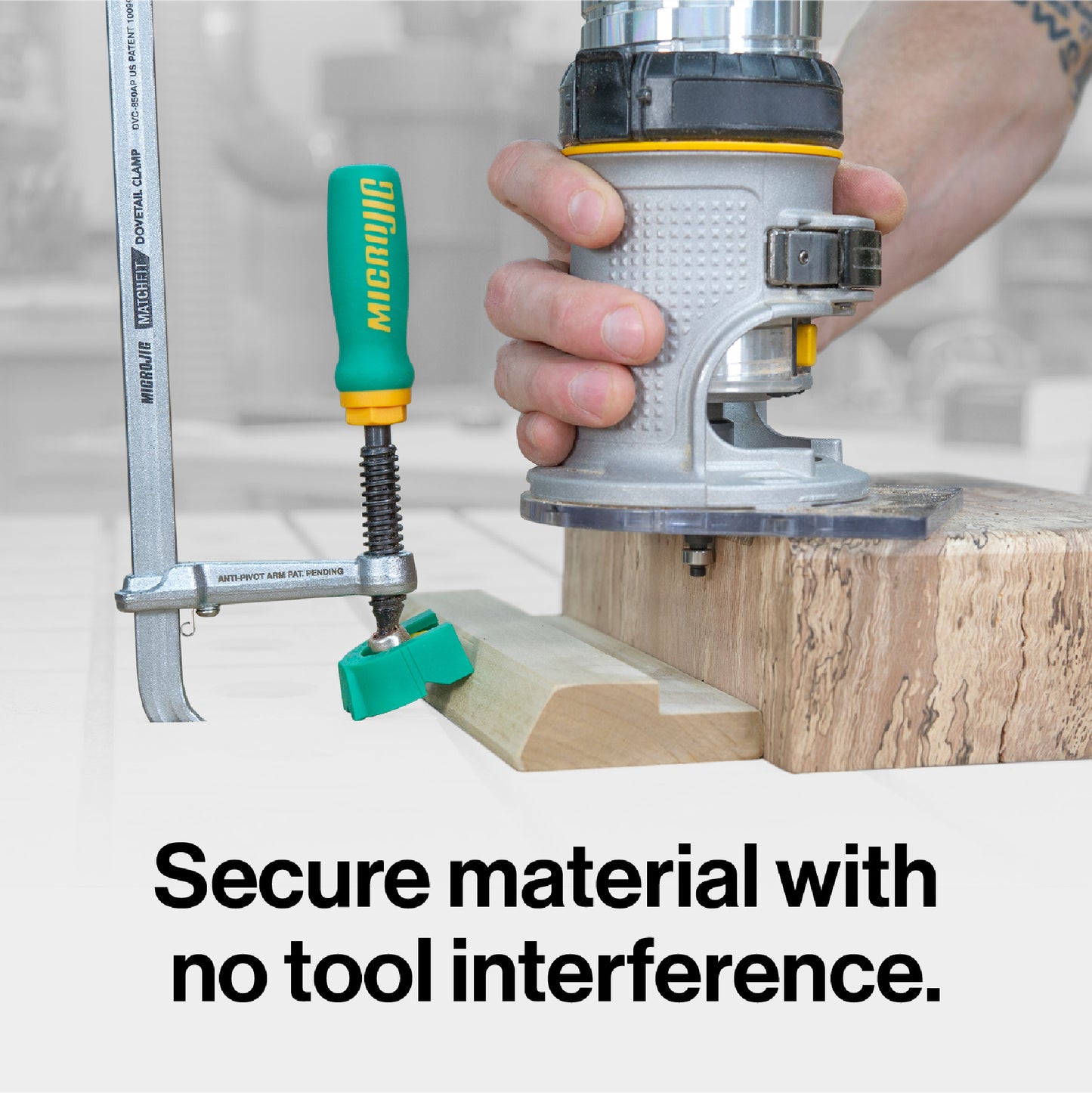 Microjig Matchfit Dovetail AP Clamp with X-Pad