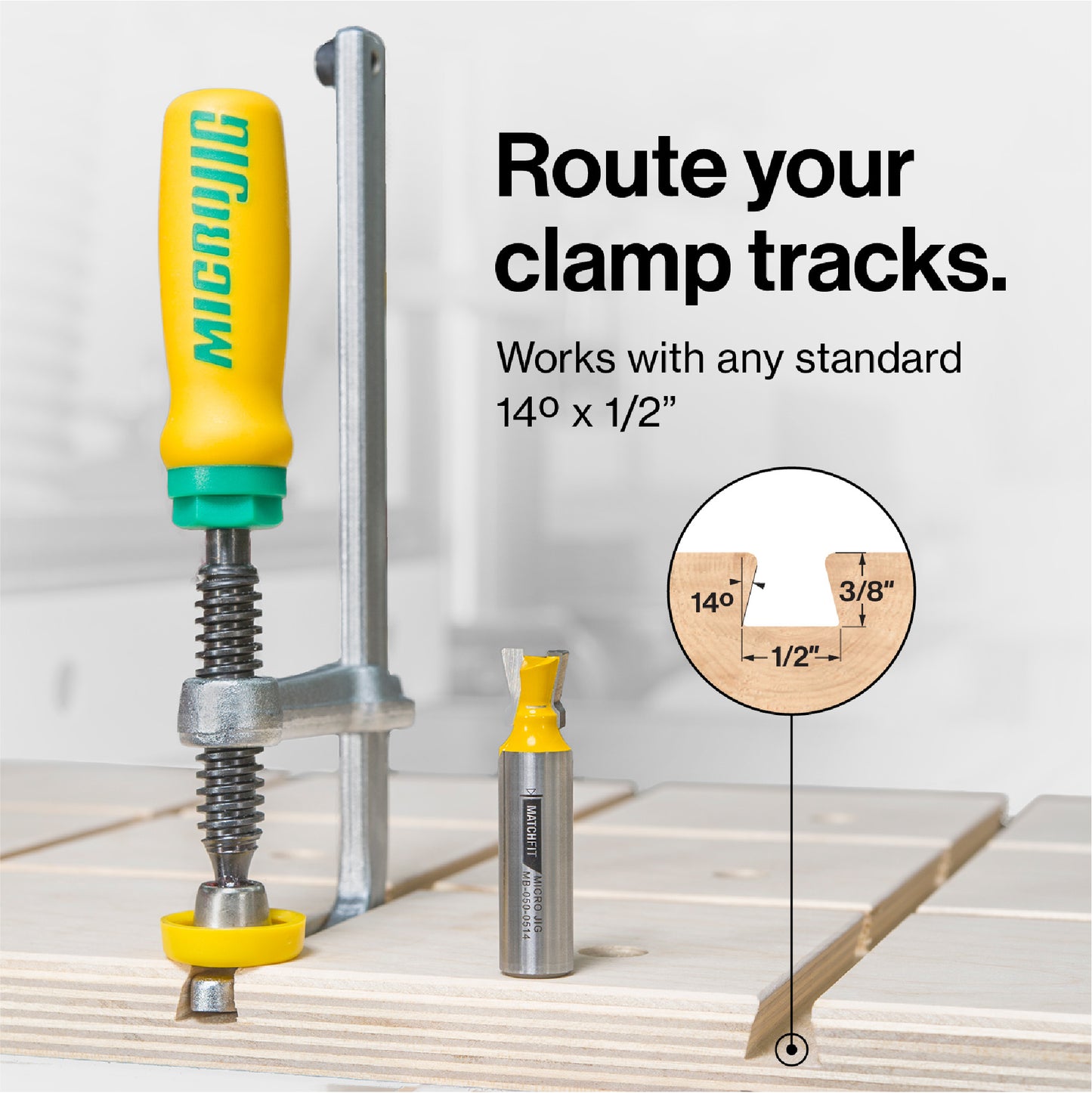 Microjig Matchfit dovetail clamp - 2 Pack