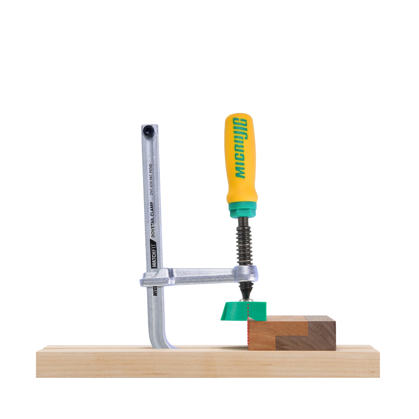 Microjig Microjig X-pad clamping heads to suit Matchfit dovetail clamps DVC538K2