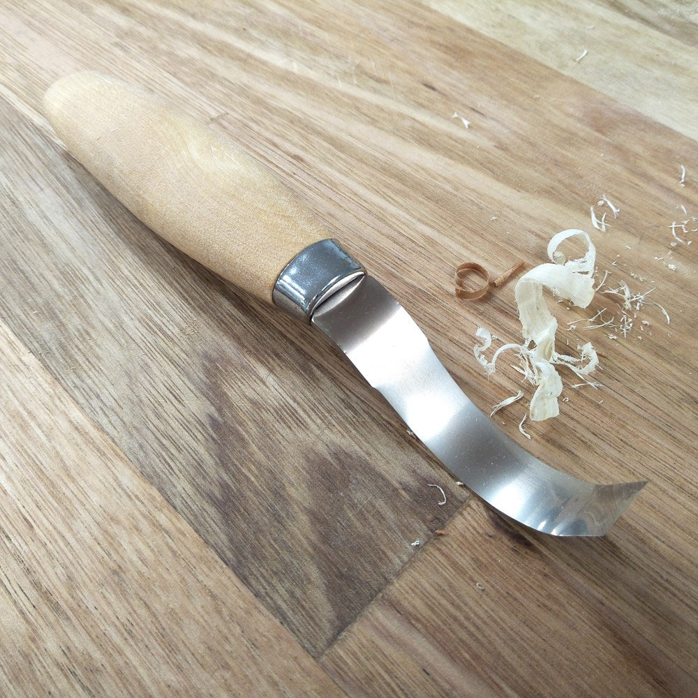 Mora Woodcarving Hook Knife with 25mm Radius and Double Edge