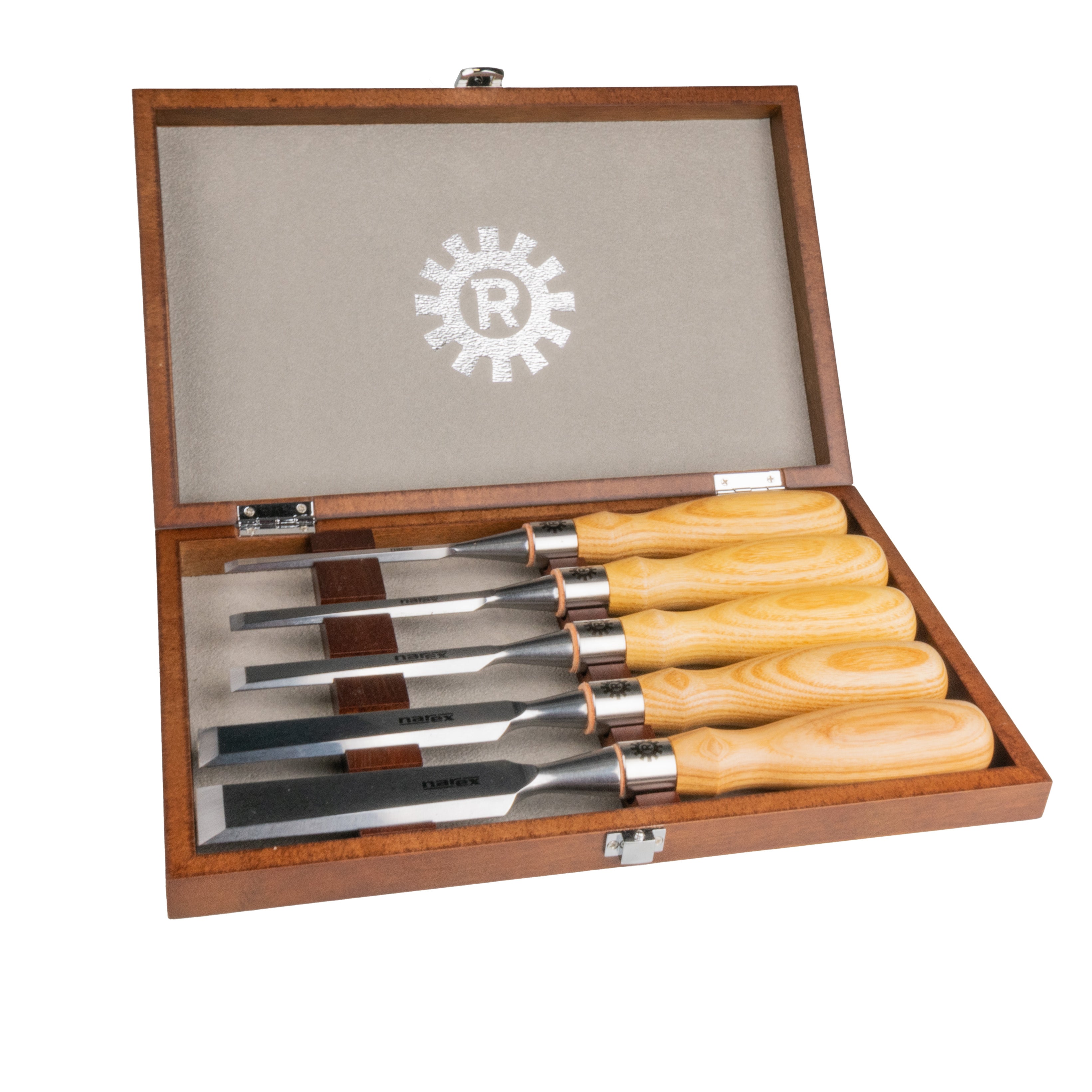 Buy Narex Premium Richter Cryogenic 5pc Bevel Edge Chisel Set in Wooden ...