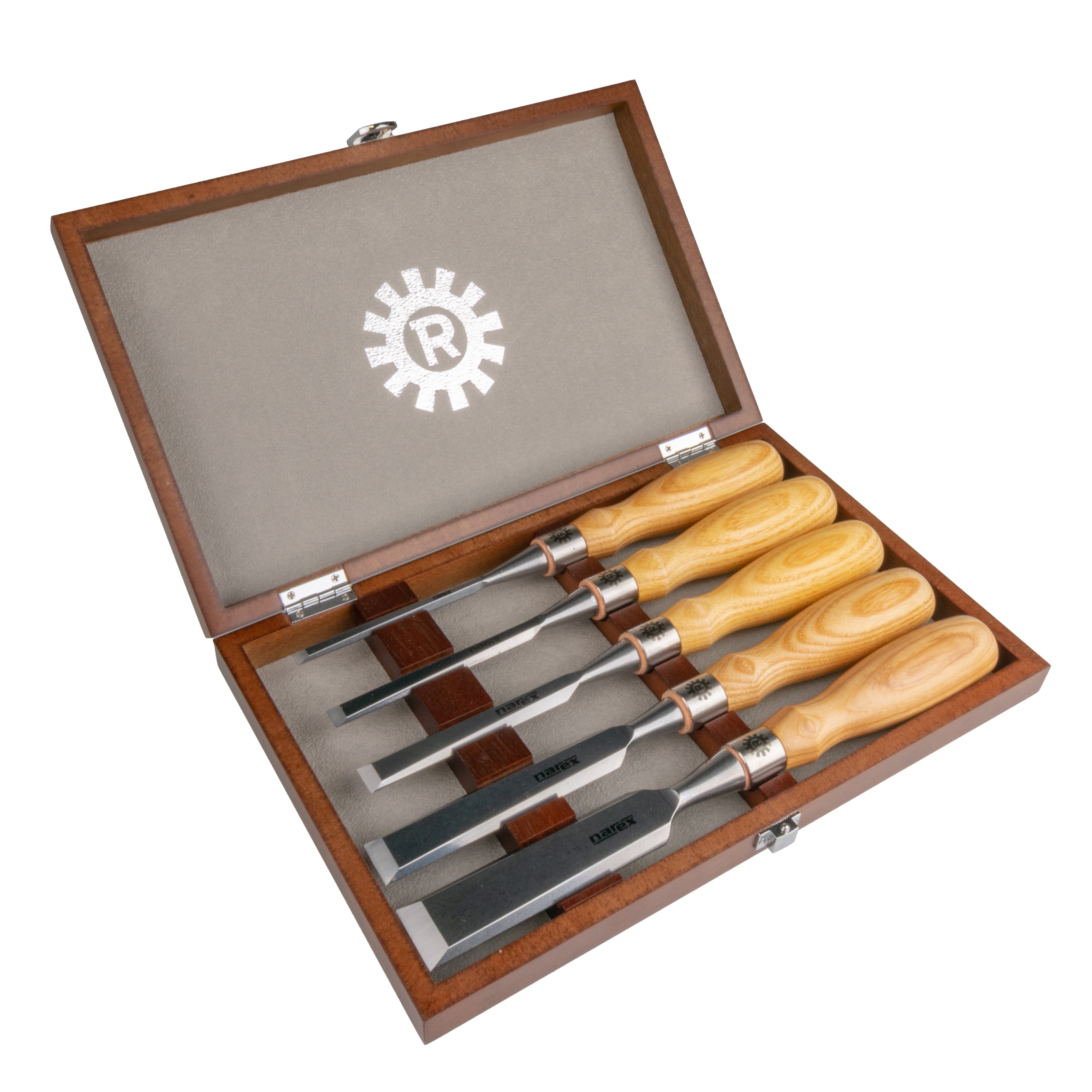 Buy Narex Premium Richter Cryogenic 5pc Bevel Edge Chisel Set in Wooden ...