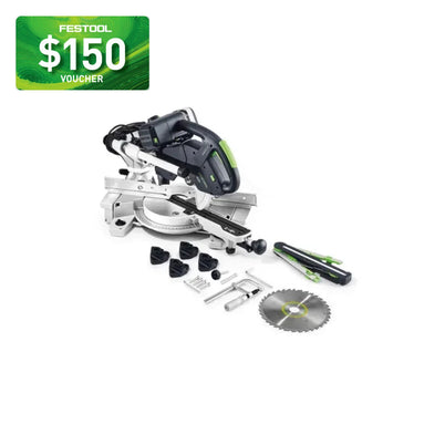 Festool KS 60 KAPEX 216mm Slide Compound Mitre Saw with LED Spotlight