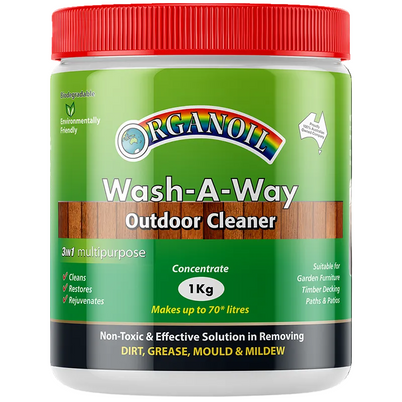 Organoil Wash-A-Way - Exterior Timber Cleaner Concentrate