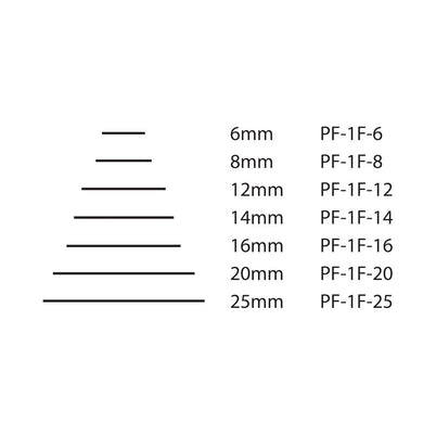 Pfeil Fishtail Flat - 8mm - #1F