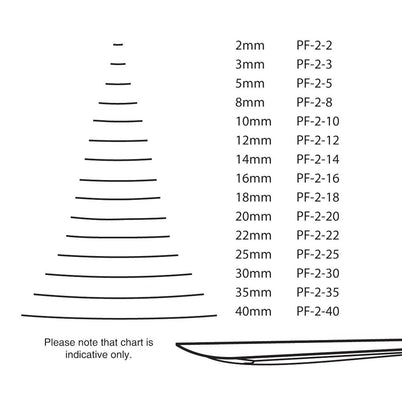 Pfeil Straight Gouge Chisel - 8mm - #2