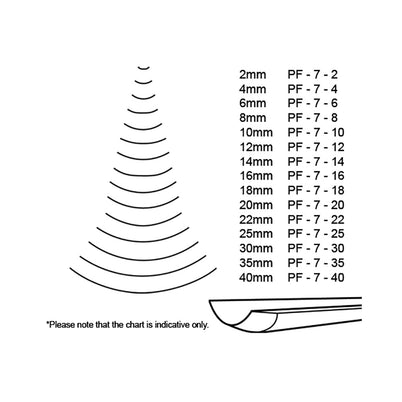 Pfeil Straight Gouge Chisel - 6mm - #7