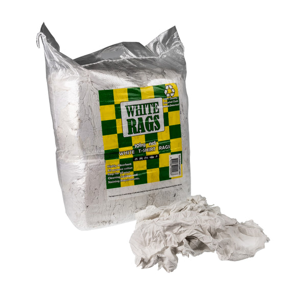 Buy White Cotton Rags 10kg by CARBATEC online - Carbatec