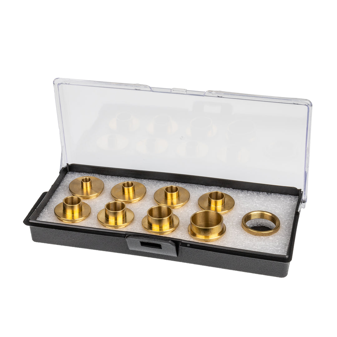 Buy Carbatec Router Template Guide Set – 9pce Solid Brass Guides ...