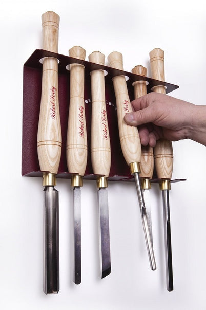 Robert Sorby Wall Mount Tool Rack for 6 Medium Tools
