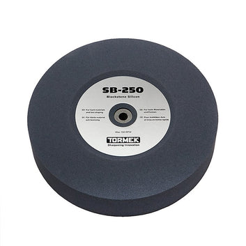 Tormek Blackstone Silicon Wheel for shaping and sharpening HSS, exotic alloy steels, and tungsten carbide tools.