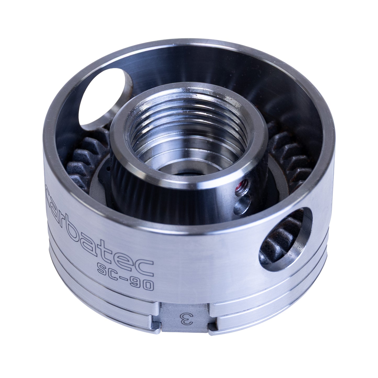 Carbatec 90mm Four Jaw Open Back Scroll Chuck