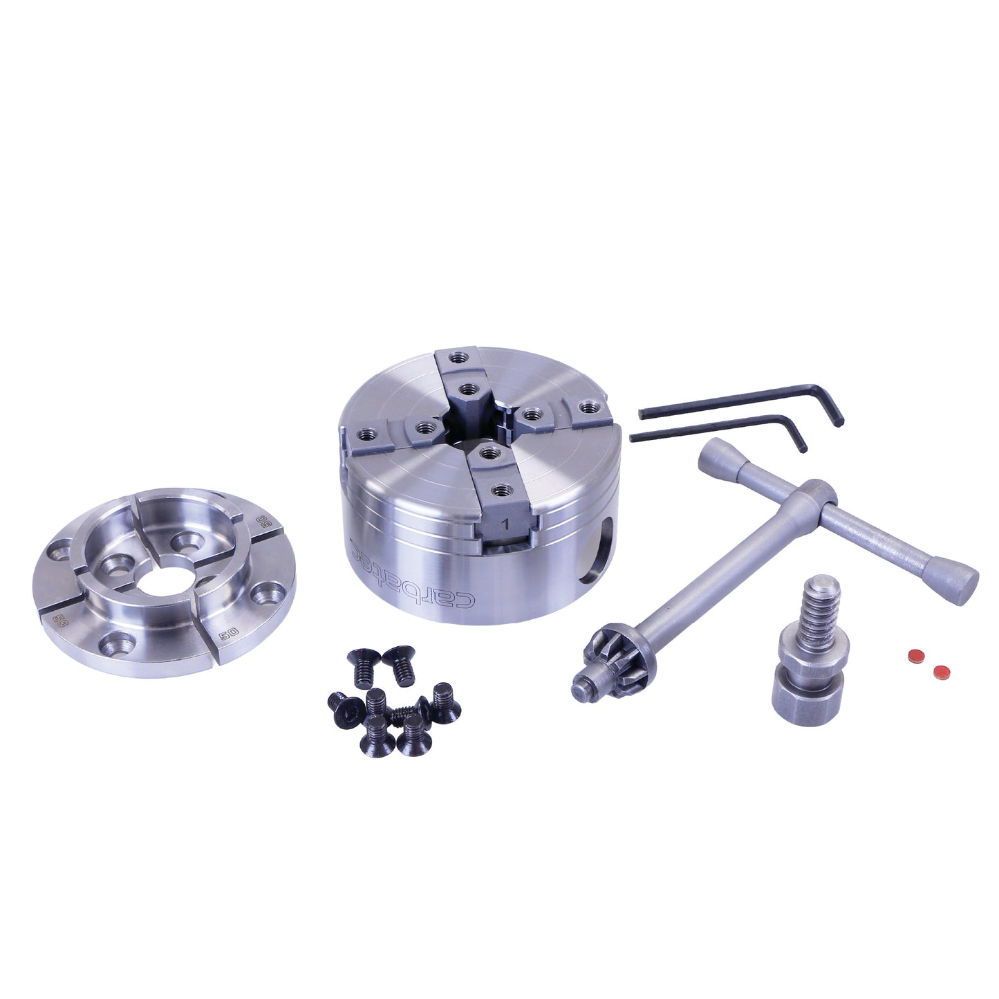 Carbatec 90mm Four JawOpen Back Scroll Chuck