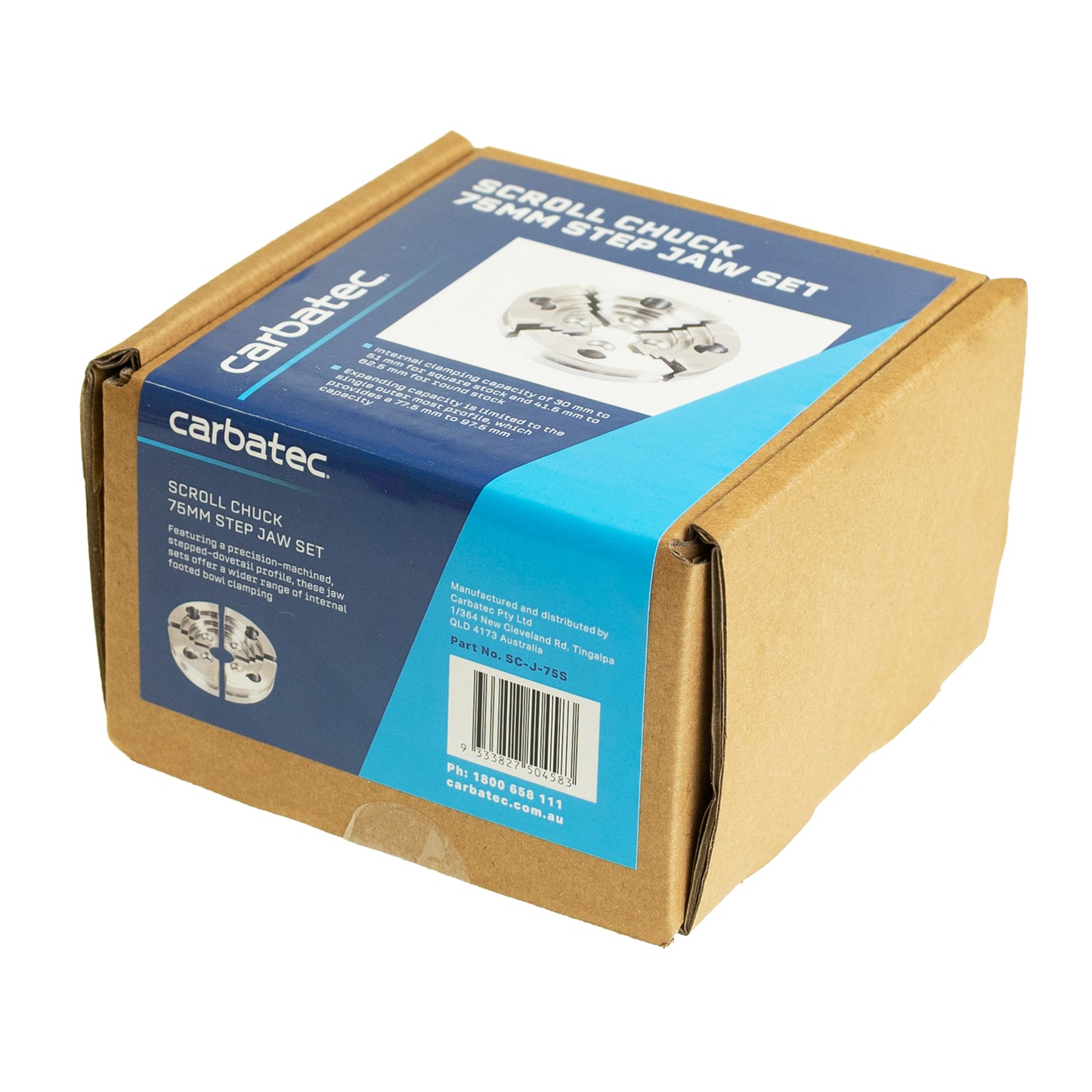 Carbatec Scroll Chuck 75mm Step Jaw Set